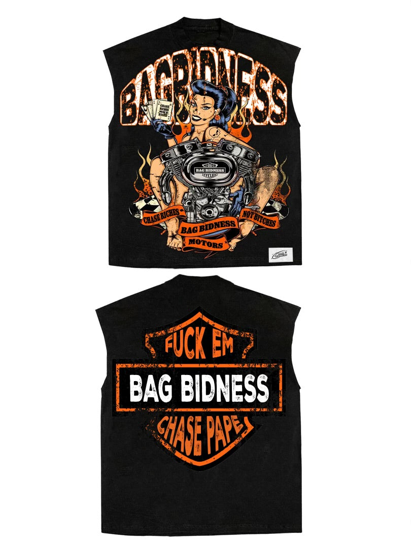 "BagBidness Motors” Sleeveless Tee